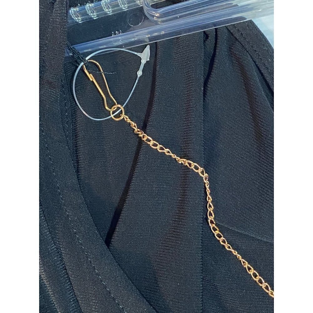 JM Studio John Meyer Black Slinky Fabric Midi Dress with‎ Necklace Size 2X - Picture 11 of 12